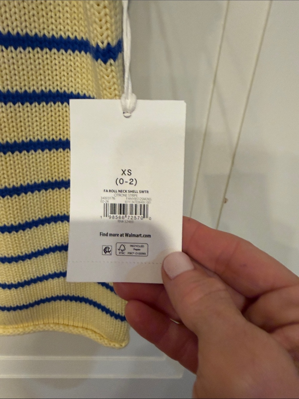 Kids Yellow & Blue Striped Knit Tank - Sleeveless Summer Top - Picture 3 of 5